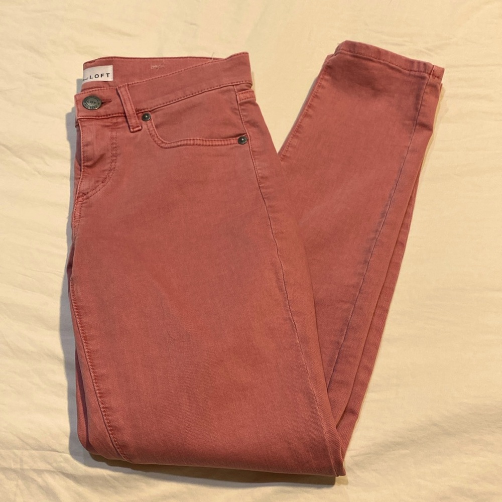 Rose pink Ann Taylor Loft jeans, 25 P